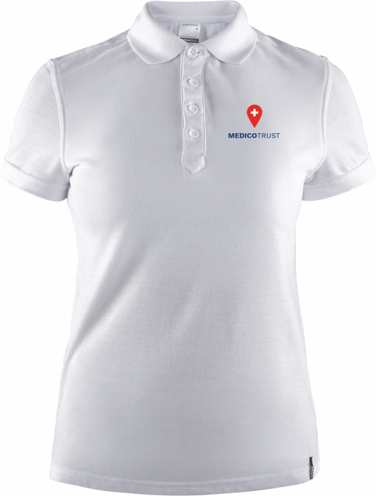 Craft - Medicotrust Casual Polo (Woman) - Biały
