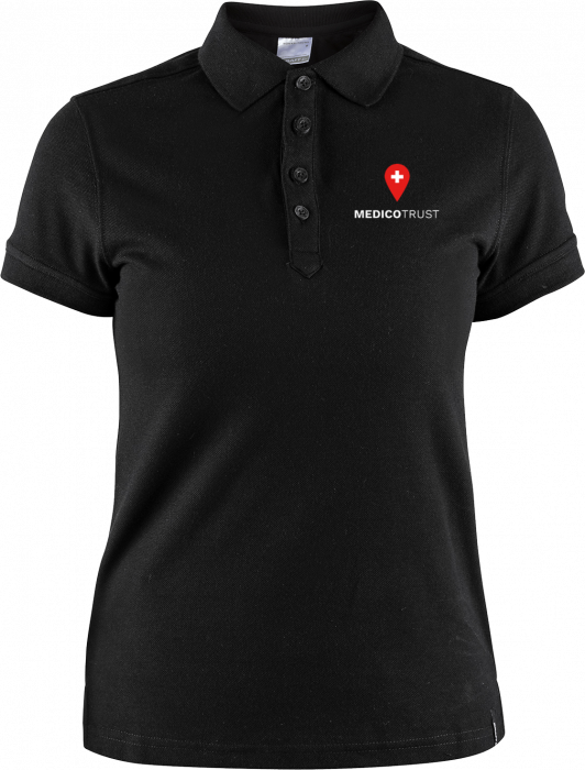 Craft - Medicotrust Casual Polo (Woman) - Negro
