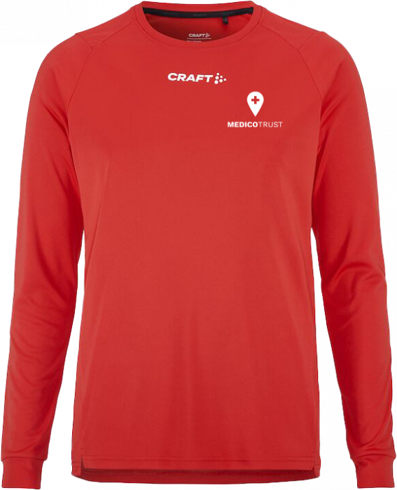 Craft - Medicotrust Long Sleeve Running T-Shirt Men - Bright Red