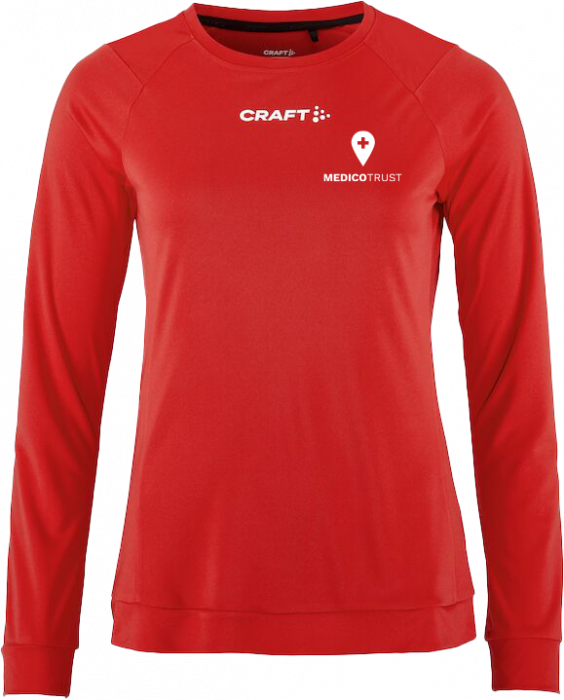 Craft - Medicotrust Langærmet Løbe T-Shirt Dame - Bright Red