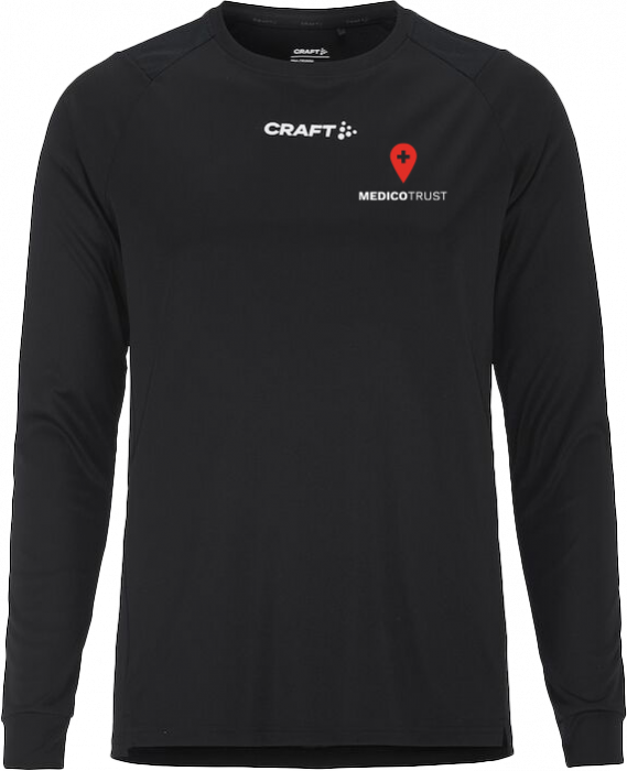 Craft - Medicotrust Long Sleeve Running T-Shirt Men - Nero