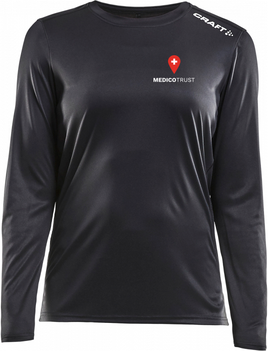Craft - Medicotrust Running Shirt (Woman) - Zwart & wit